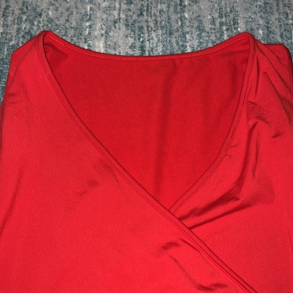SOFT RED BODYCON DRESS - Picture 5 of 5